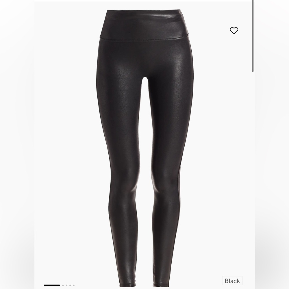 SPANX Faux leather Shiny Leggings (Medium) - Picture 2 of 5